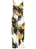 Dorothy Perkins Black And Orange Chain Print Jumpsuit