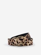 Dorothy Perkins Multi Coloured Leopard Print Engraved Circle Belt