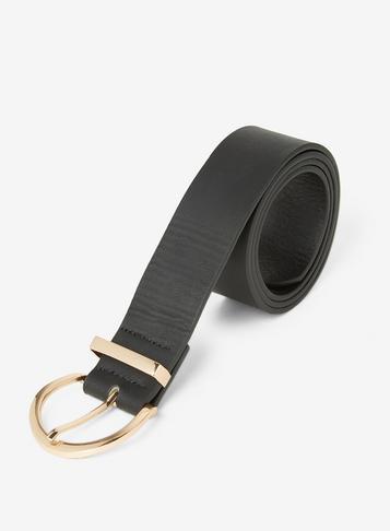 Dorothy Perkins Black And Gold Buckle Jeans Belt