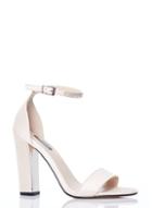 Dorothy Perkins *quiz Champagne Ankle Sandals