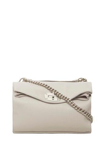 Dorothy Perkins Grey Soft Foldover Crossbody Bag