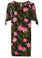 Dorothy Perkins Tropical Print Tie Sleeve Shift Dress