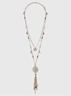 Dorothy Perkins Filigree Two Row Long Necklace