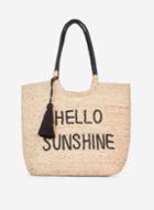 Dorothy Perkins Nude 'hello Sunshine' Beach Shopper Bag