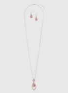 Dorothy Perkins Pink Catseye Jewellery Set