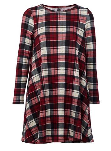 *izabel London Red Checked Swing Dress