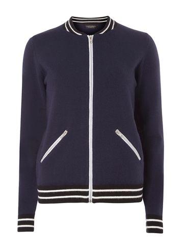Dorothy Perkins *tall Navy Stripe Bomber
