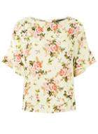 Dorothy Perkins Lemon Floral Print Slouch Woven T-shirt