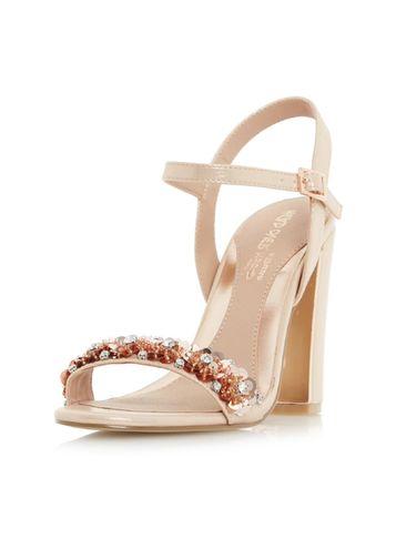 Dorothy Perkins *head Over Heels By Dune Nude Madia High Heel Sandals