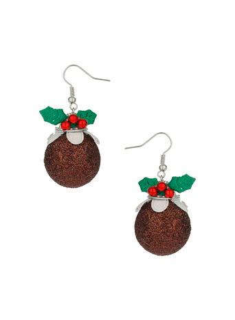 Dorothy Perkins Christmas Pudding Earrings