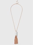 Dorothy Perkins Silver Tassel Pendant Necklace