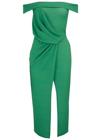 Girls On Film *girls On Film Green Bodycon Dress