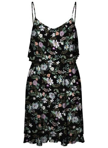 *vero Moda Black Floral Print Camisole Dress