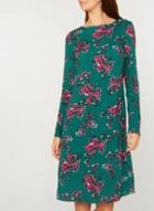 Dorothy Perkins *billie & Blossom Tall Green Floral Print Shift Dress