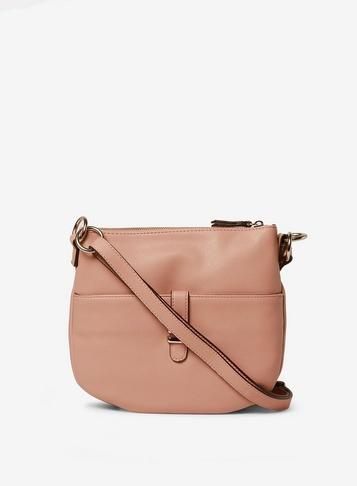 Dorothy Perkins Blush Double Bar Messenger Bag