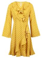 Dorothy Perkins *izabel London Yellow Polka Dot Wrap Dress