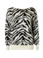 Dorothy Perkins Monochrome Brushed Zebra Print Jumper