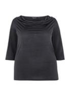 Dorothy Perkins *dp Curve Black Cowl Neck Top