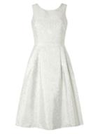 Dorothy Perkins *luxe Silver Slash Neck Prom Dress