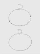 Dorothy Perkins Silver Ball And Chain Anklet