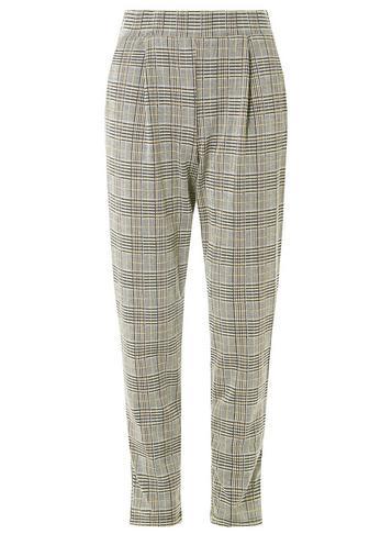 Dorothy Perkins *vero Moda Grey And Yellow Checked Trousers
