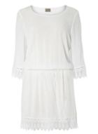 Dorothy Perkins *vero Moda White Crochet Mini Shift Dress
