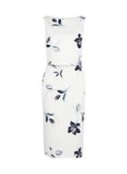 *lily & Franc Ivory Floral Print Scuba Dress