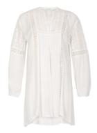 Dorothy Perkins *voulez Vous White Lace And Trim Top