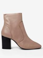 Dorothy Perkins Putty 'abstract' Leather Ankle Boots