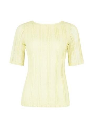 Dorothy Perkins Lemon Scoop Back T-shirt