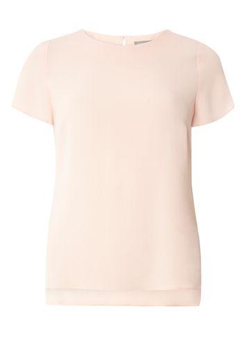 Dorothy Perkins Petite Blush Side Zip T-shirt