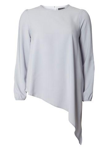 Dorothy Perkins Silver Aysmetric Top