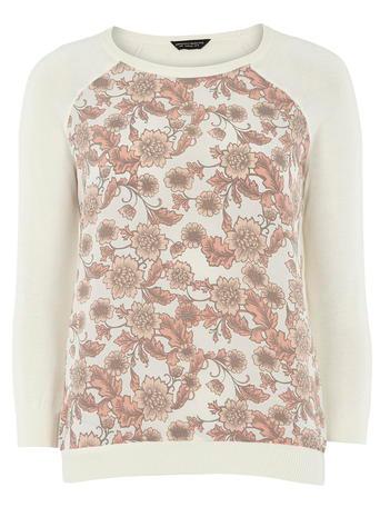 Dorothy Perkins Woven Front Long Sleeve Jumper