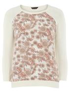 Dorothy Perkins Woven Front Long Sleeve Jumper