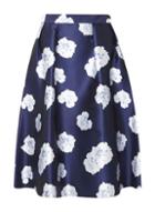 Dorothy Perkins *luxe Navy Floral Skirt
