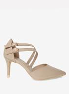 Dorothy Perkins Wide Fit Nude 'gala' Court Shoes