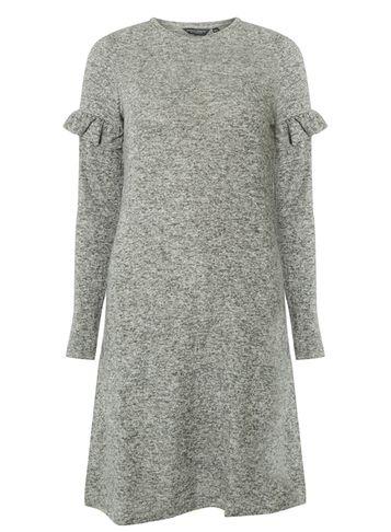 Dorothy Perkins *tall Grey Brushed Swing Dress