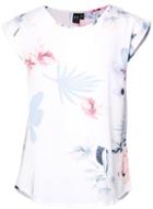 Dorothy Perkins *izabel London Multi White Leaf Print T-shirt
