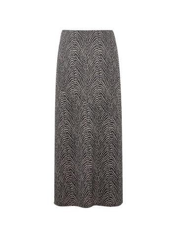 Dorothy Perkins Black Zebra Print Midi Skirt