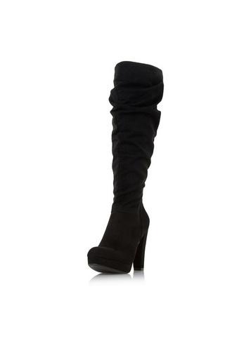 *head Over Heels By Dune Black 'sophey' Heeled Boots