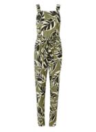 Dorothy Perkins Khaki Safari Print Jumpsuit