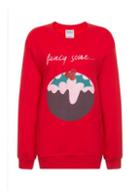 Dorothy Perkins *girls On Film Red Christmas Pudding Jumper