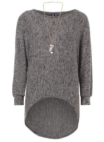 Dorothy Perkins *izabel London Dark Grey Top