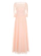 Dorothy Perkins *chi Chi London Nude Embroidered Maxi Dress