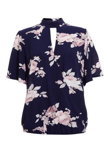 *quiz Blue Frill Bubble Top