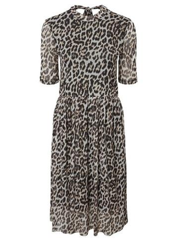 * Vero Moda Multi Colour Leopard Print Midi Skater Dress