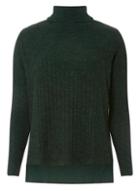 Dorothy Perkins Green Brushed Roll Neck Top