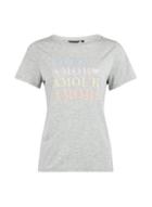 Dorothy Perkins Grey 'love Amour' Motif T-shirt