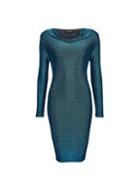 Dorothy Perkins *turquoise Cowl Neck Bodycon Dress