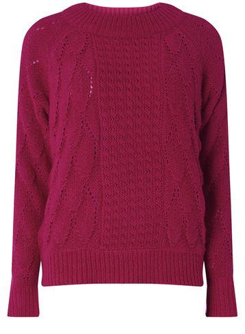 Dorothy Perkins *vila Pink Panel Knit Jumper
